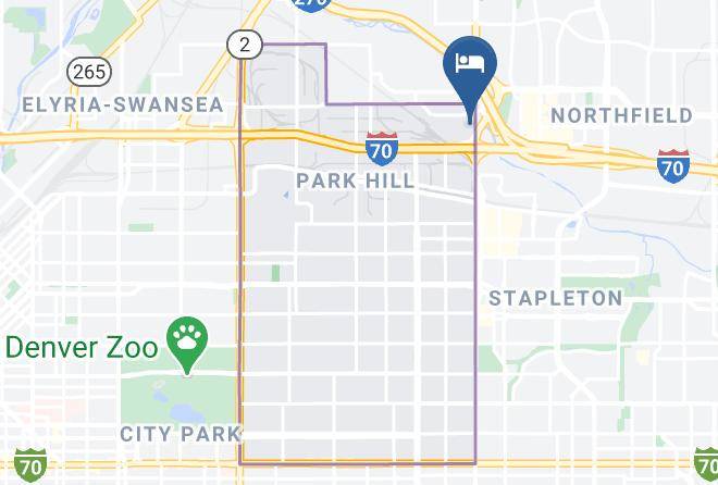 Best Western Plus Executive Residency Denver Central Park Hotel Map