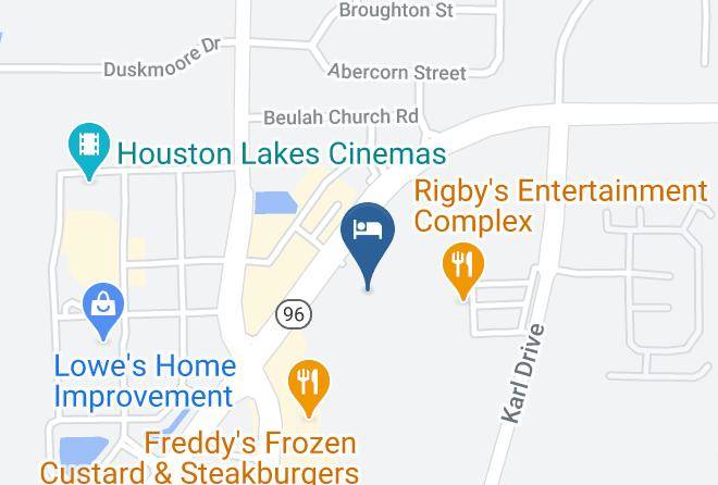 Houston - Best Western Plus Executive Residency Rigby's Water World Hotel Maps