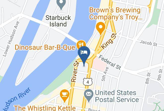 Best Western Plus Franklin Square Inn Troy Albany Map