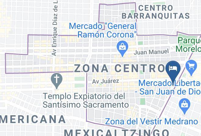 Guadalajara - Best Western Plus Gran Hotel Centro Historico Maps