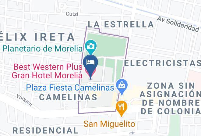 Morelia - Best Western Plus Gran Hotel Morelia Maps