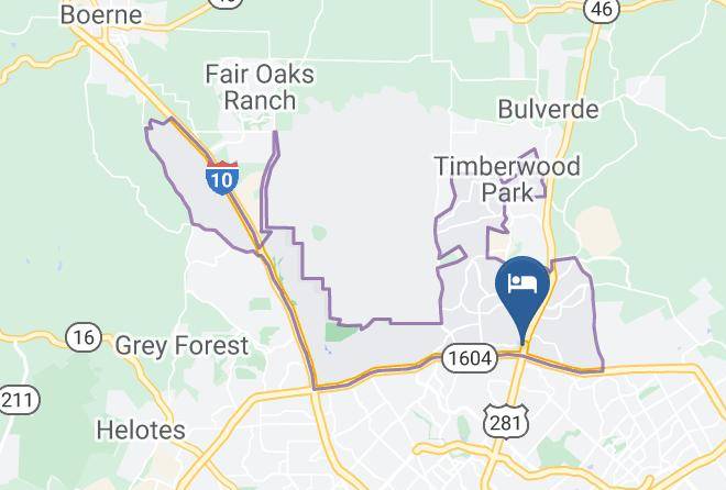 Best Western Plus Hill Country Suites Map