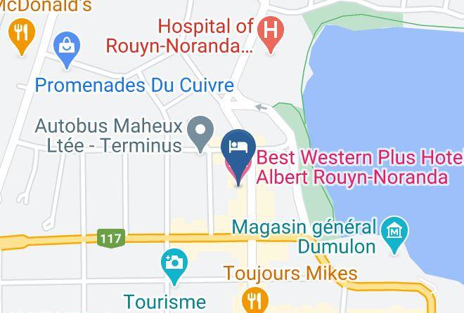 Rouyn Noranda - Hotel Albert Maps