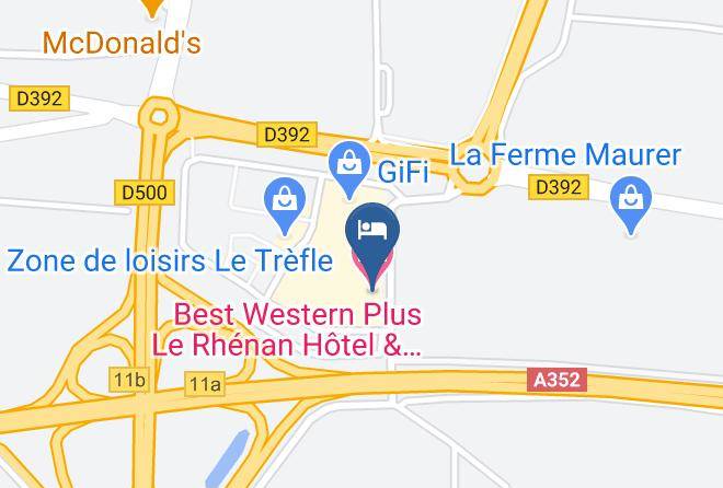 Best Western Plus Le Rhenan Hotel & Restaurant Map