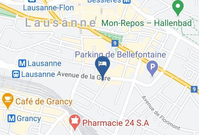 Lausanne - Best Western Plus Hotel Mirabeau Lausanne Maps