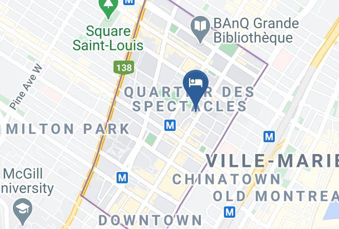 Best Western Plus Hotel Montreal Map