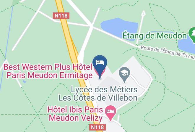 Hauts De Seine - Best Western Plus Hotel Paris Meudon Ermitage Maps