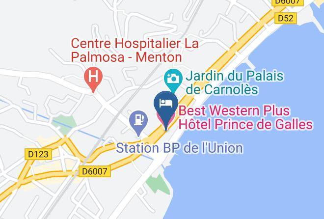 Maritime Alps - Best Western Plus Hotel Prince De Galles Maps