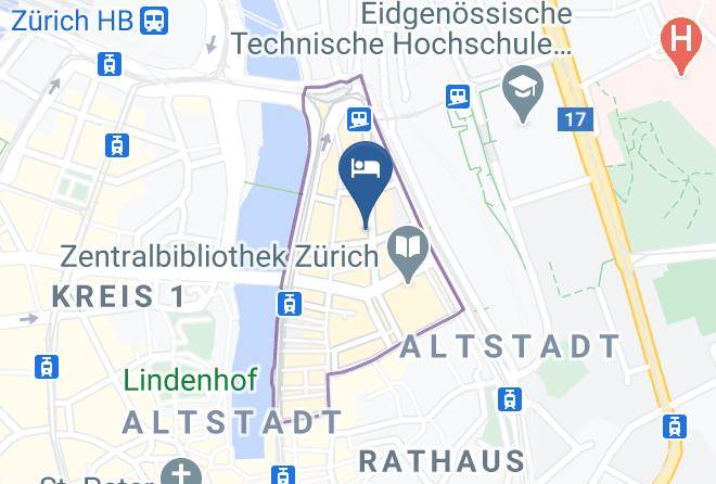 Zurich Niederdorf - Best Western Plus Hotel Zuercherhof Maps