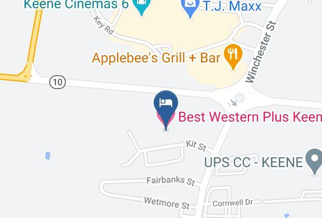 Cheshire - Best Western Plus Keene Hotel Maps