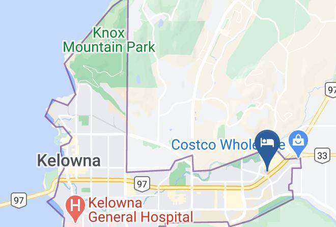 Central Okanagan - Best Western Plus Kelowna Hotel & Suites Maps