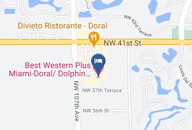 Miami Dade - Best Western Plus Miami Doral Dolphin Mall Maps