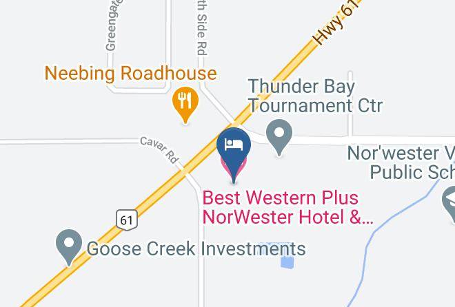 Thunder Bay - Best Western Plus Norwester Hotel & Conference Centre Maps