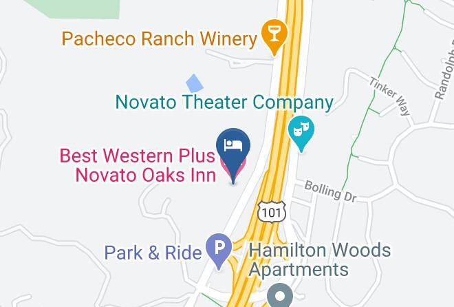 Marin - Best Western Plus Novato Oaks Inn Maps