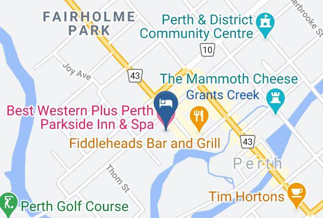 Lanark - Best Western Plus Perth Parkside Inn & Spa Maps