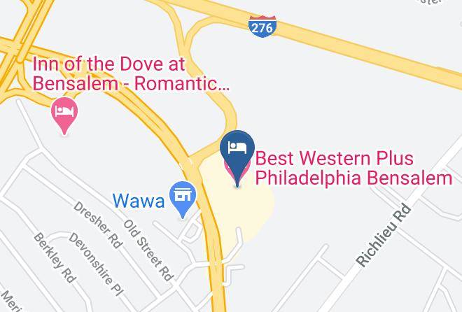 Bucks - Best Western Plus Philadelphia Bensalem Hotel Maps