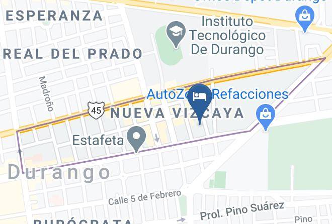 Durango Nueva Vizcaya - Best Western Plus Plaza Vizcaya Durango Maps