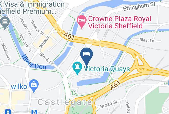 Sheffield - The Quays Hotel Maps
