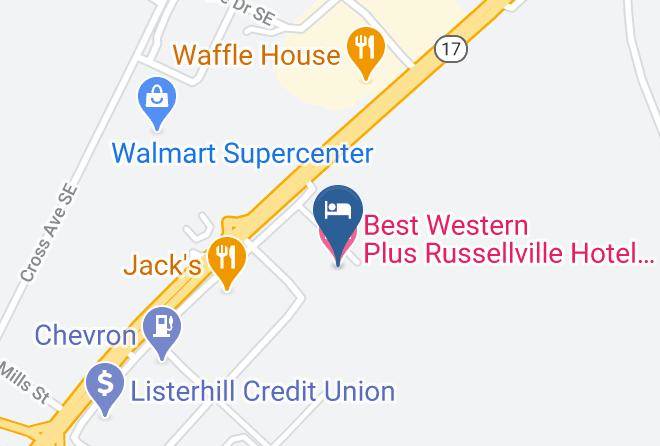 Best Western Plus Russellville Hotel & Suites Map
