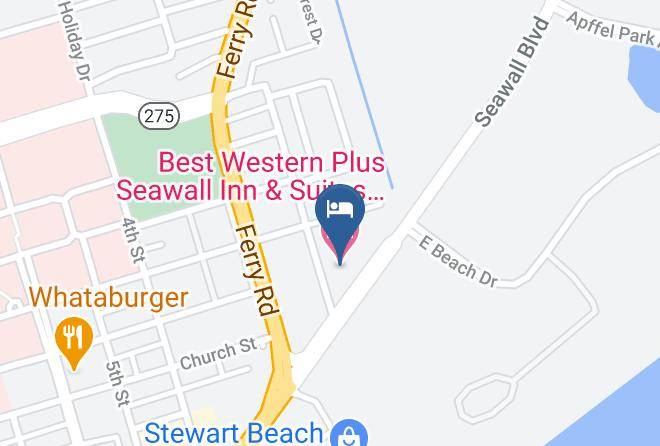 Best Western Plus Seawall Inn & Suites By The Beach Map