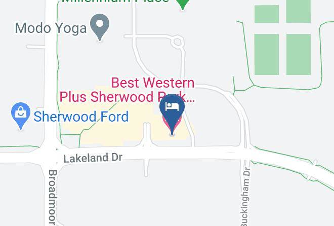 Best Western Plus Sherwood Park Inn & Suites Map