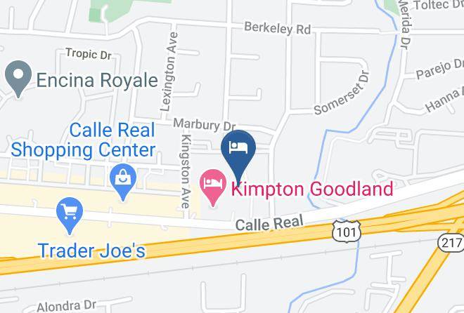 Santa Barbara - Best Western Plus South Coast Inn Maps