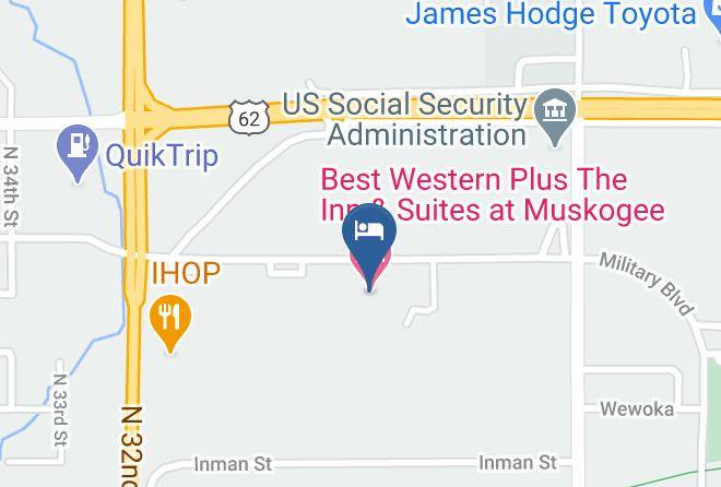 Best Western Plus The Inn & Suites At Muskogee Map
