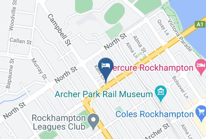 Rockhampton - Best Western Plus The Stirling Rockhampton Maps