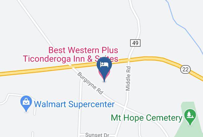 Essex - Best Western Plus Ticonderoga Inn & Suites Maps
