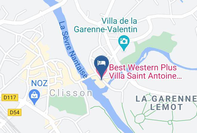 Loire Atlantique - Best Western Plus Villa Saint Antoine Hotel & Spa Maps