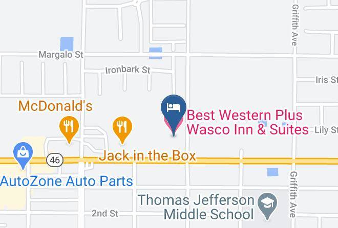 Best Western Plus Wasco Inn & Suites Map