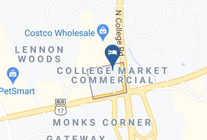 Best Western Plus Wilmington Wrightsville Beach Map