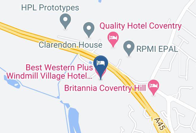 Coventry - Best Western Plus Windmill Village Hotel Golf Club & Spa Maps