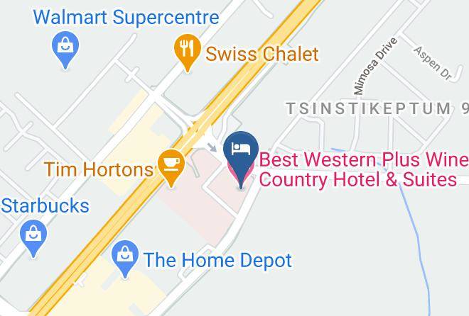 Central Okanagan - Best Western Plus Wine Country Hotel & Suites Maps