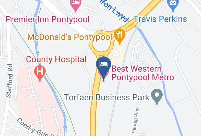 Torfaen - Best Western Pontypool Metro Hotel Maps