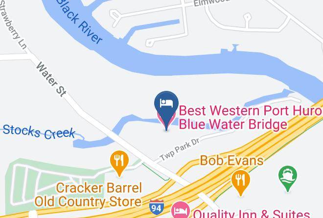 St Clair County - Best Western Port Huron Blue Water Bridge Maps