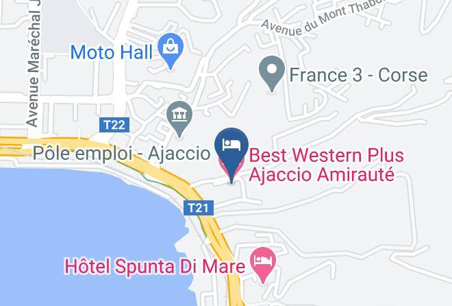 Southernsica - Best Western Plus Ajaccio Amiraute Maps