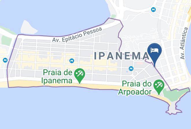 Hotel Bossa Nova Ipanema Map