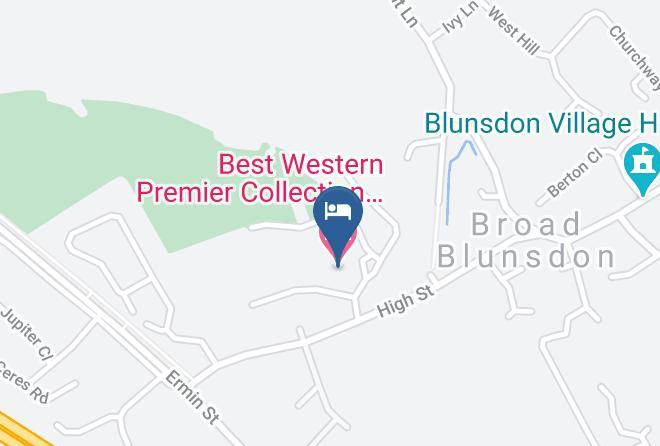 Best Western Premier Collection Blunsdon House Hotel Map