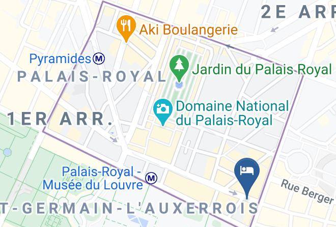 Paris - Hotel Louvre Saint Honore Maps