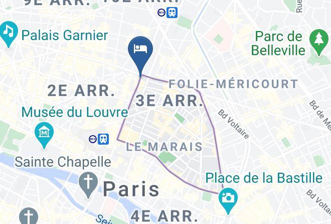 Paris - Hotel Marais Grands Boulevards Maps