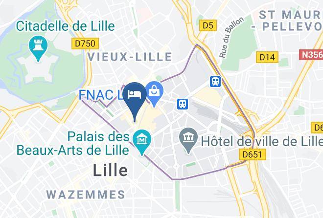 Best Western Premier Why Hotel Lille Map