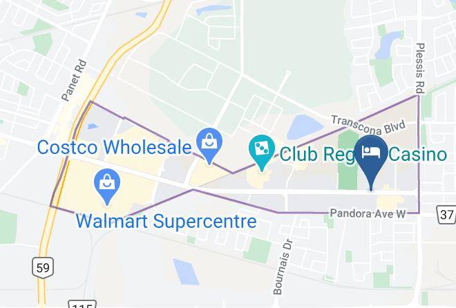 Best Western Premier Winnipeg East Map