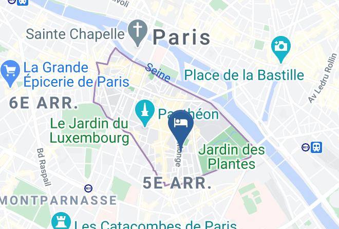 Best Western Quartier Latin Pantheon Map