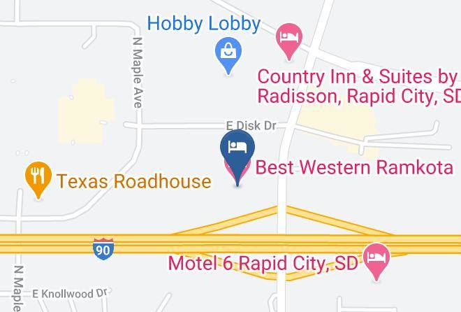 Pennington - Best Western Ramkota Hotel Maps