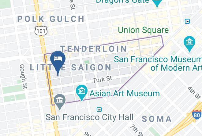 San Francisco - Best Western Red Coach Inn Maps