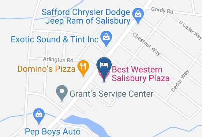 Wicomico - Best Western Salisbury Plaza Maps