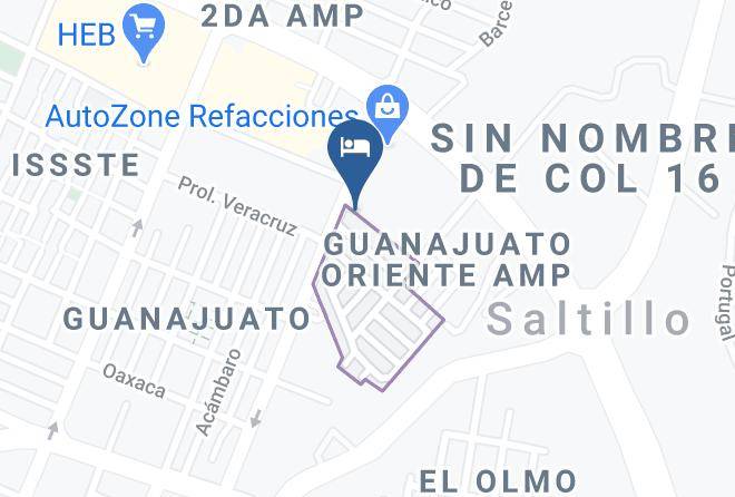 Best Western Saltillo Map