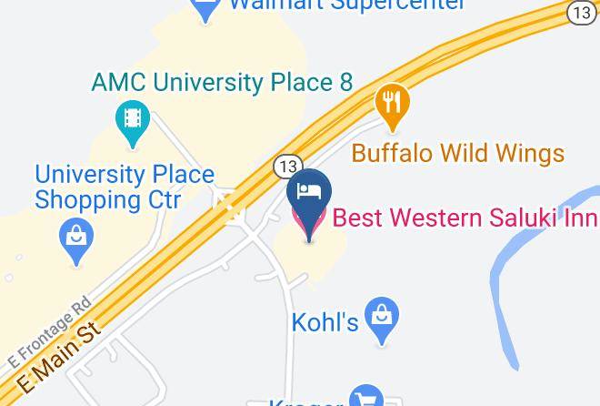 Jackson - Best Western Saluki Inn Maps