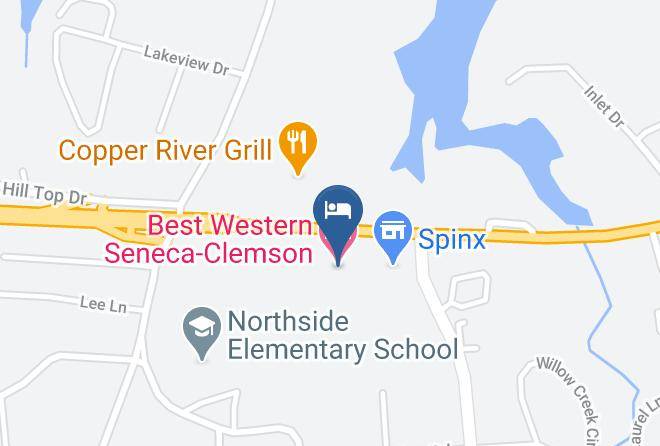 Oconee - Best Western Seneca Clemson Maps